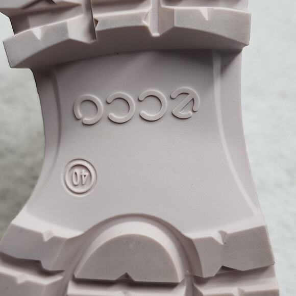 ECCO TREDTRAY COLOR LIMESTONE VELCRO STRAPS ZIPPER MOTO FASHION BOOT WOMEN'S 40 - Picture 11 of 16